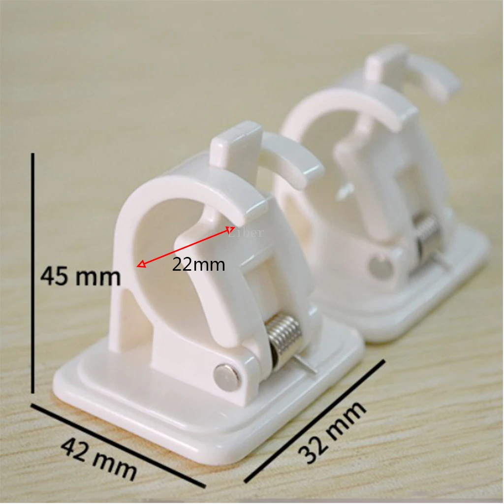 2 шт. самоклеющиеся душ Шторы штангодержатели кронштейны не прилипает давит