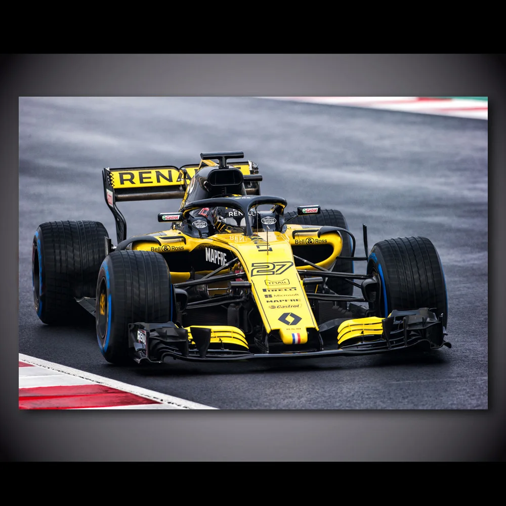 Supercar Renault RS17 Formula 1 гоночный автомобиль Транспортное средство картина на стену
