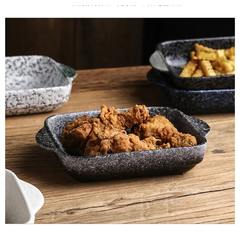 Керамическая Двухуровневая посуда FANCITY в скандинавском стиле для выпечки