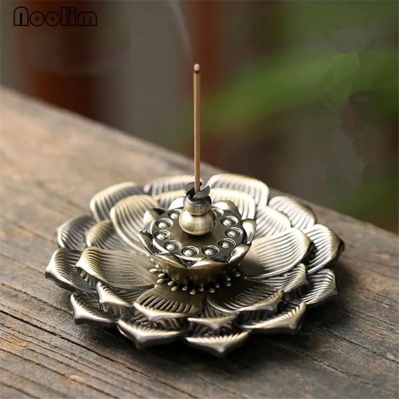 Новый Лотос медный для благовоний горелка многоразовая палка держатель Рожков