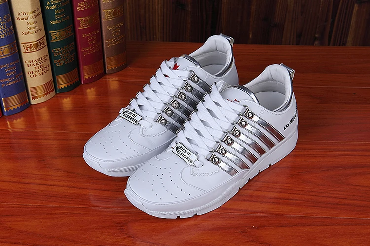 

Original Brand Dsquared2 Office Men Casual Leather Shoes Handsome Men Sneakers Breathable Shoes Designer 1964 Made In Italy