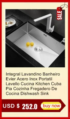 Встроенная Lavandino Banheiro Evier Acero Inox Portatil Lavello Cucina кухня Cuba Pia Cozinha Fregadero De Cocina раковина для мытья посуды