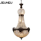 Европейская ретро винтажная Очаровательная королевская имперская стильная большая светодиодная Хрустальная современная люстра лампа люстры E14 для гостиничной гостиной