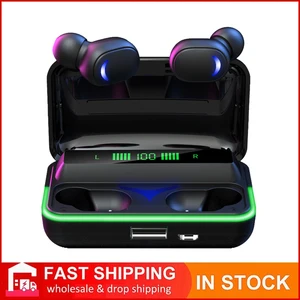 Bluetooth Wireless Headphones Gaming Headset 8D Stereo Waterproof Sport Noise Cancelling Earbuds TWS Bluetooh Earphones with Mic