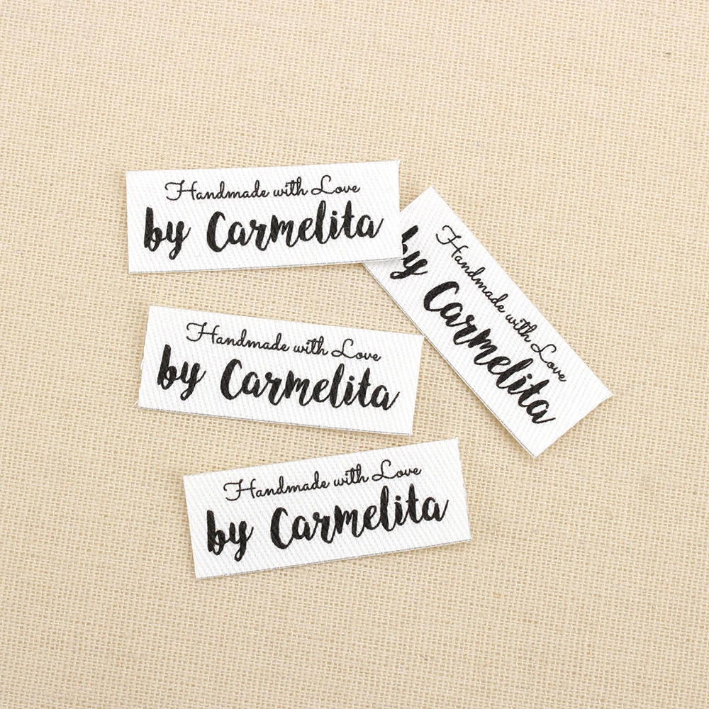 112 шт. этикетки для глажки на заказ логотип или дизайн с текстом Индивидуальный