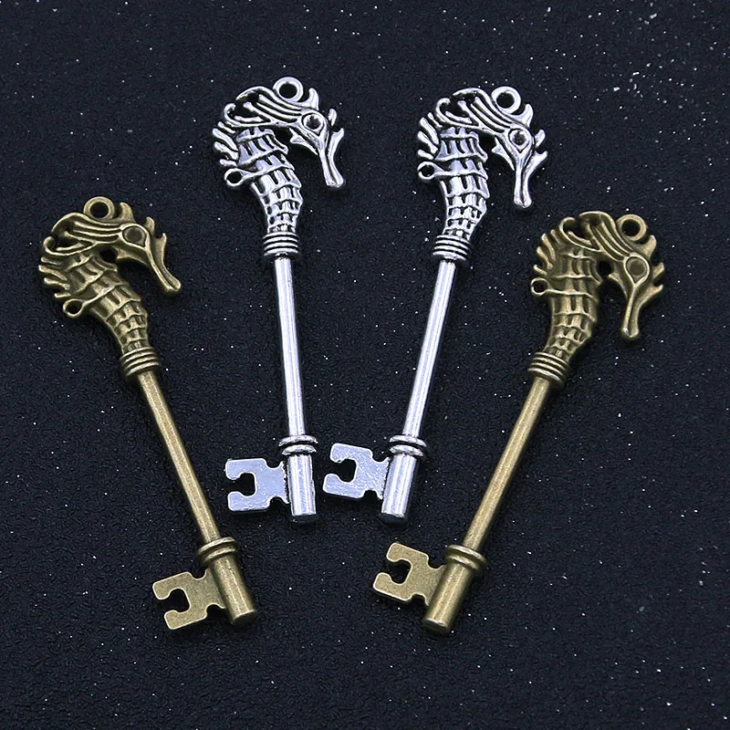 

4 шт. 20*72 мм два Цвет длинный ключ подбираемые Подвески кран ювелирные изделия медицинский смеситель животных кулон набор «сделай сам» для п...