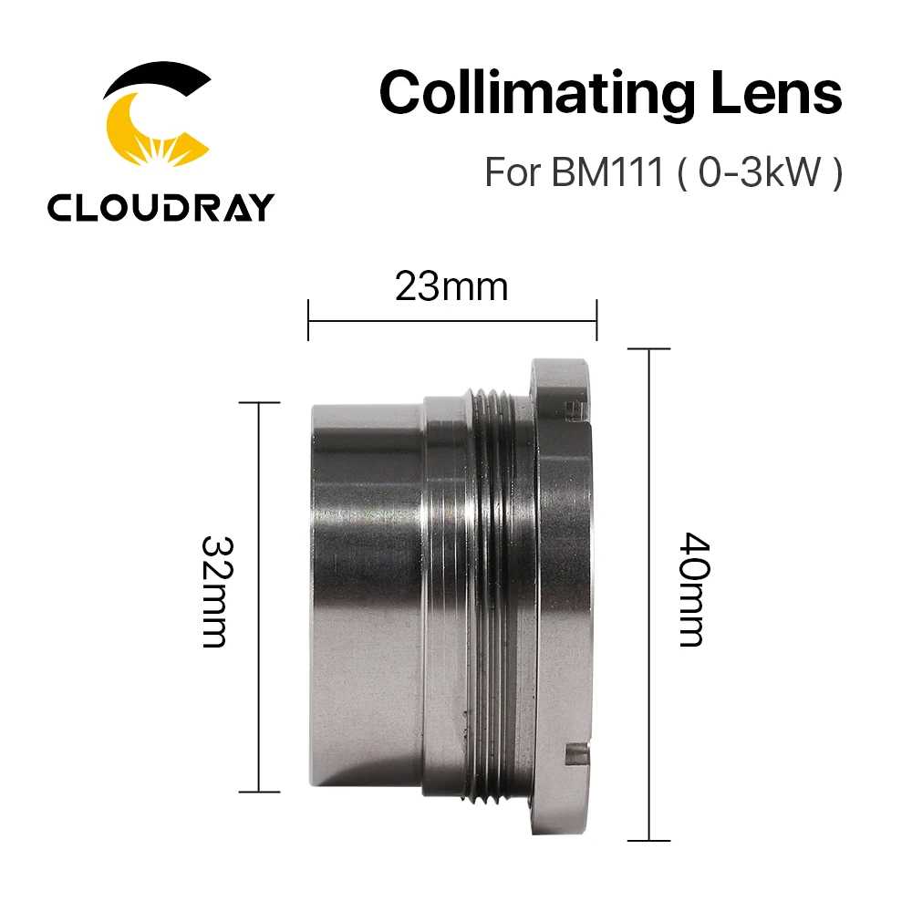 Cloudray BM111 0-3KW Collimating & Focusing Lens D30 F100 F125mm with Holder for Raytools Laser Cutting Head | Инструменты