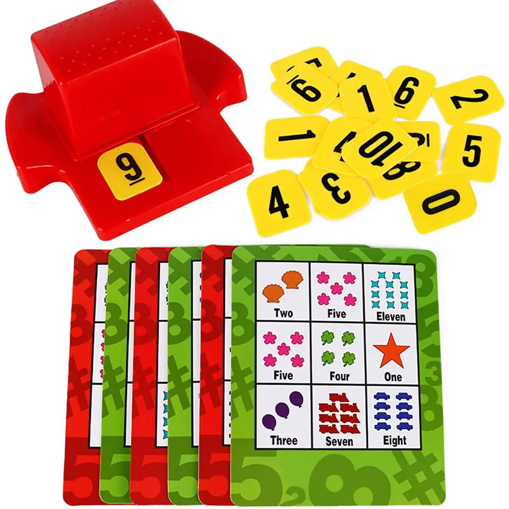 

Learning Counting Bingo Games 72 Digital Cards With A Dealer Matching Game Set Educational Preschool Toy For Kids Over 3 Elemen