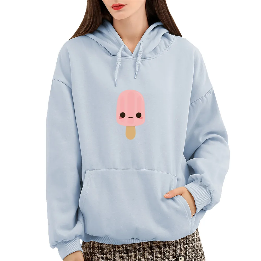 Womens Hoodies Pullover Feminino Egirl Cartoon Cotton Winter Warm Thickening Sudadera Plus Size Sweetshirts Sweatshirts Ladies
