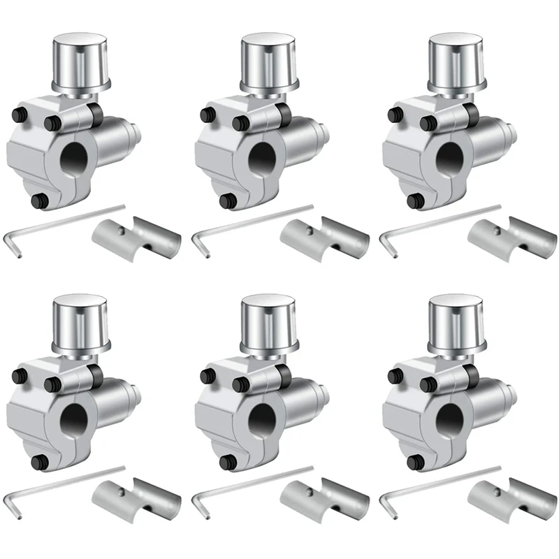 

6Pack BPV-31 Piercing Valve Line Tap Valve Kits Adjustable Valve for Air Conditioners HVAC 1/4inch,5/16inch,3/8inch