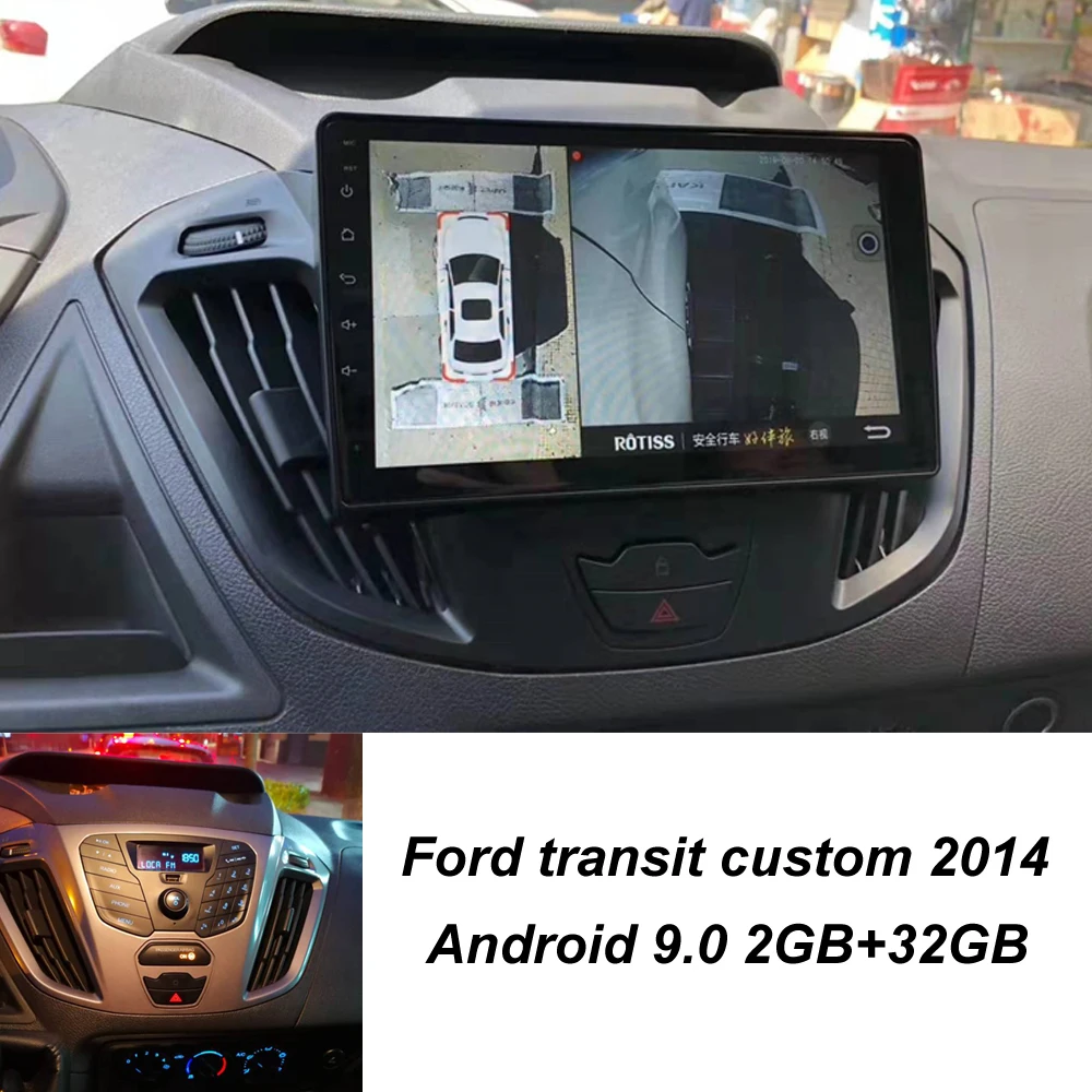Супер тонкий сенсорный экран Android 10 0 GPS навигация для Ford transit custom 2014 автомобильное