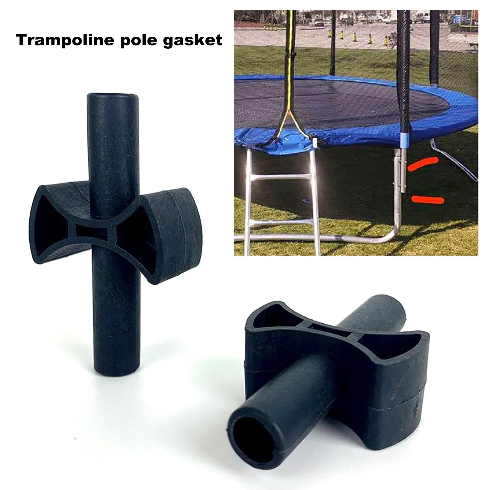 

12PCS Trampoline Enclosure Pole Gap Spacers Spacers Trampoline Accessory Pole Caps For Net Hook Trampoline Enclosure Pole Cover