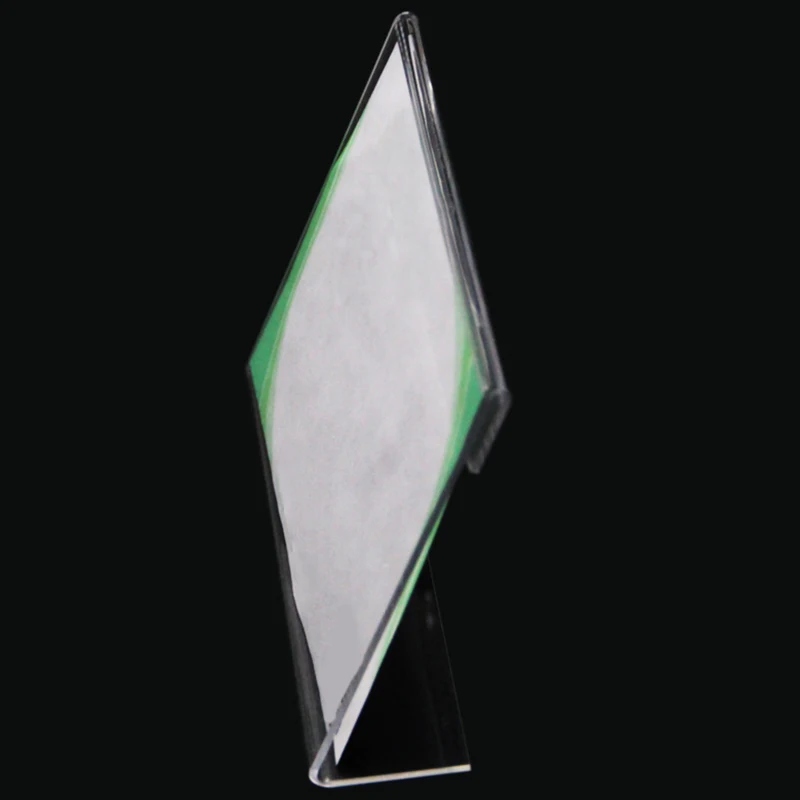 20 Акриловый Бизнес держатель для карт l образный прозрачный акриловый стол