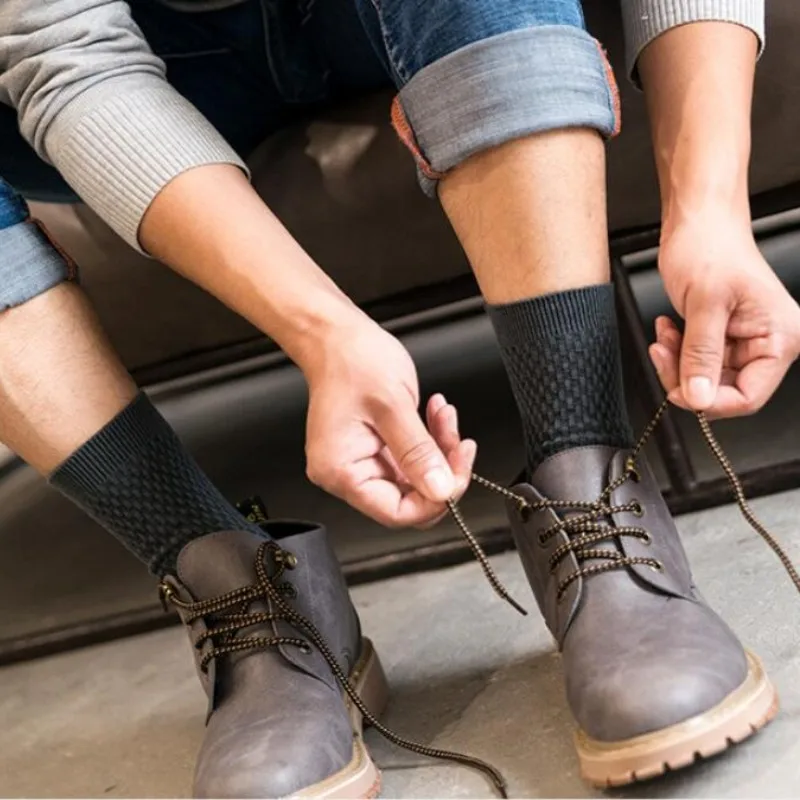 Мужские хлопковые носки в клетку 10 шт. =(5 пар) размеры 39 45|mens business socks|men socksmen socks |