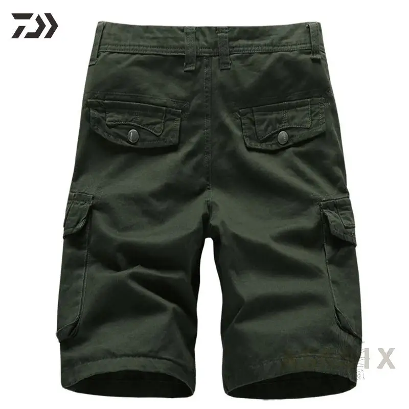 

Daiwa Fishing Pants Cotton Cargo Shorts Breathable Soft Solid Fashion Spring Summer Daiwa Fishing Clothing Outdoor Camping Sport