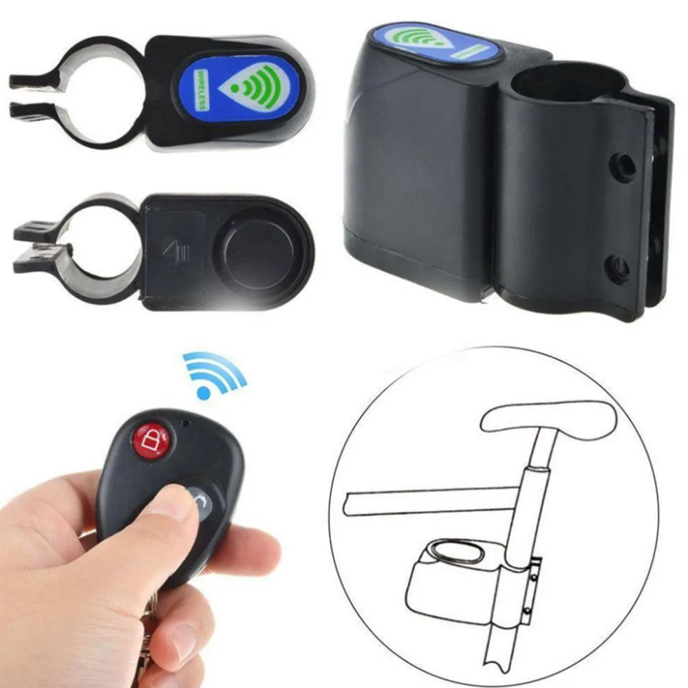 

Bike Alarm 110dB Audible Sound Lock (Black)