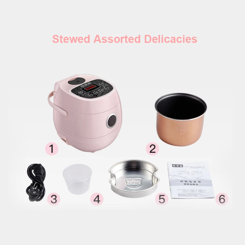 220v 1 2l cute mini rice cooker small 1 2 person rice cooker household single kitchen small household appliances rice cooker free global shipping