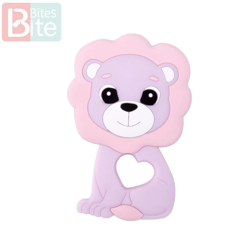 Lion Pink Укус укусов 1 шт. Детские Товары силиконовые ребенка режутся зубы кролика игрушки-прорезыватели Еда Класс продукты младенца силикона Банни без добавления бисфенола А Прорезыватели для зубов - Цвет: Lion Pink