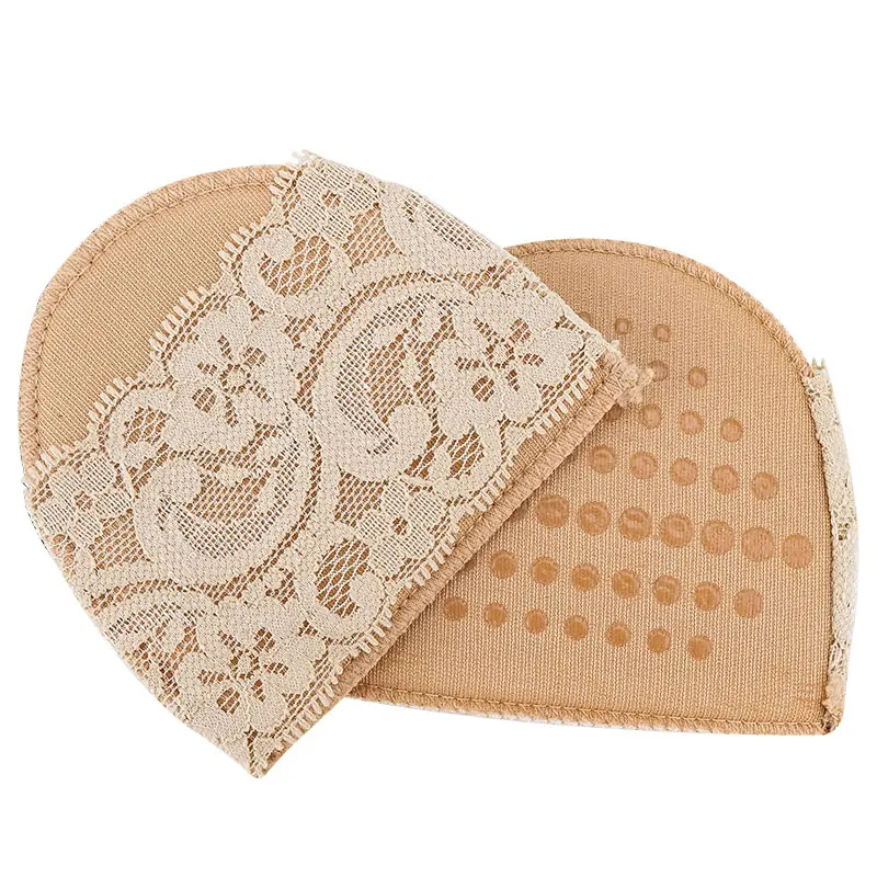 Половинная стелька невидимая противоскользящая впитывающая пот с высоким