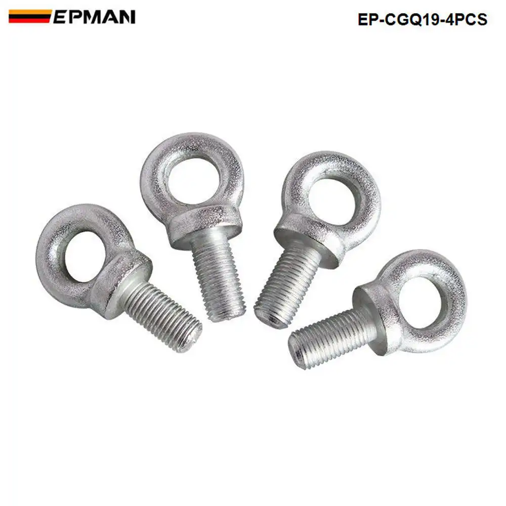 Конкуренции жгут болт с проушиной Размер: 7/16 набор из 4 шт. для гоночное сиденье