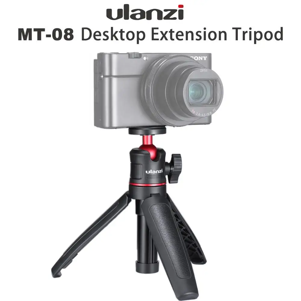 Ulanzi MT-08 Настольный Выдвижной Штатив с 1/4 винтом для DSLR камер смартфон микрофон светодиодный светильник для Vlogging