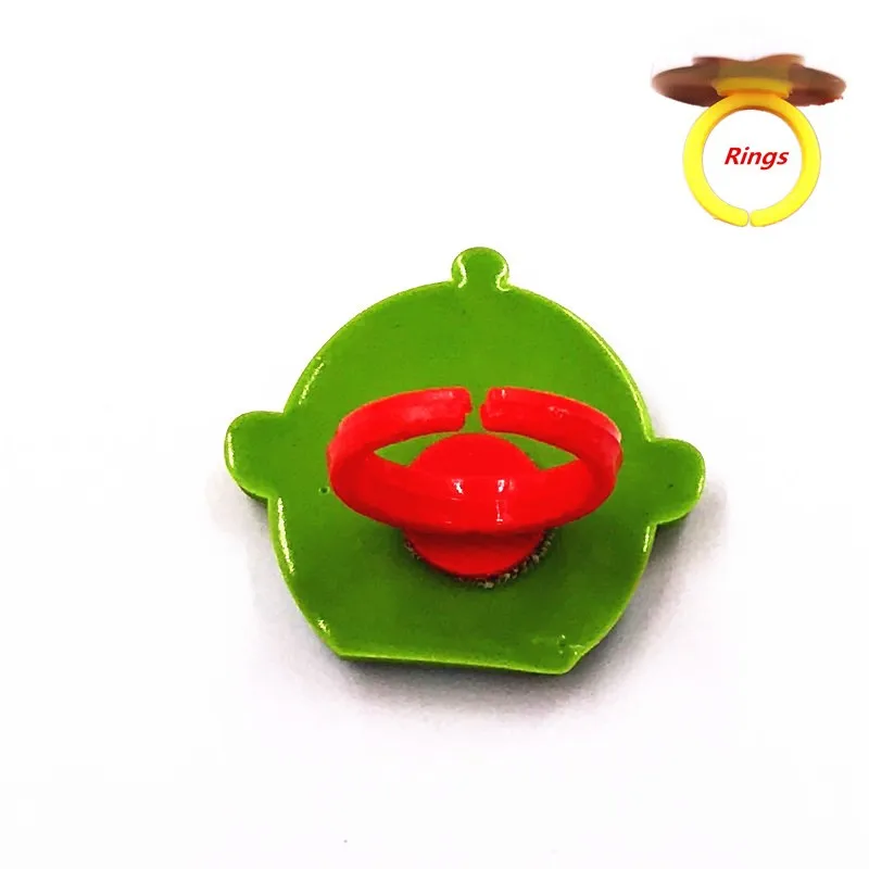 Random 10Pcs Mix Cartoon PVC Rings for Children Girls Boys Baby Adjustable Kids Jewelry Finger Ring Party Gift | Украшения и