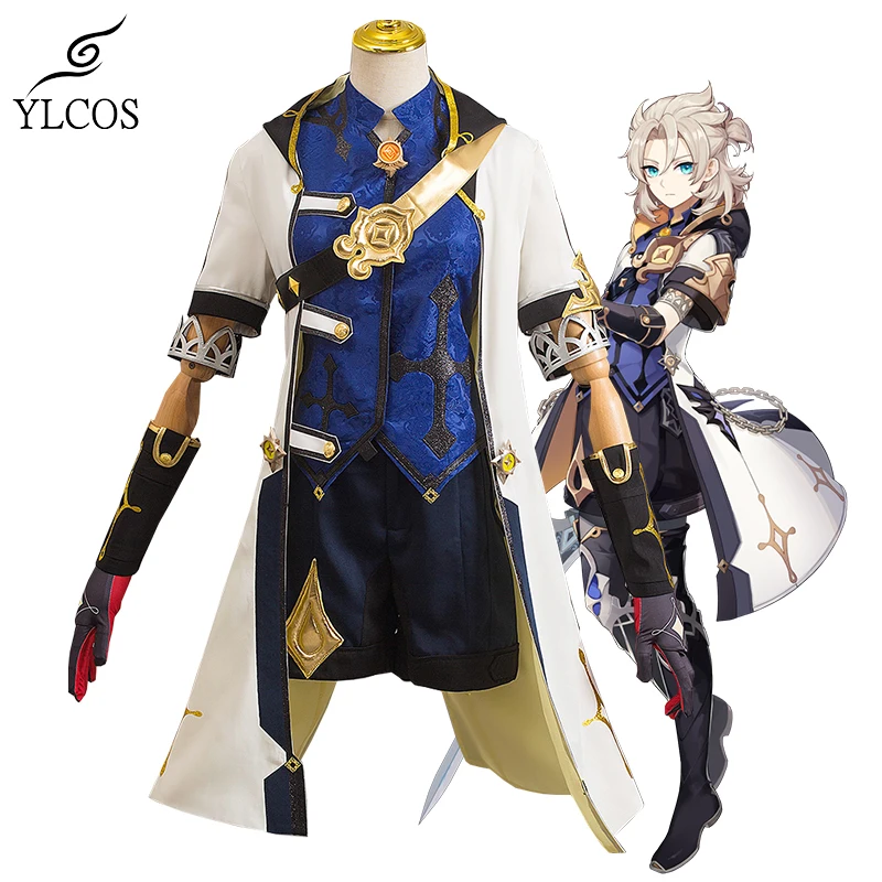 

Albedo Cosplay Costume For Men Women Girls Halloween Party Game Genshin Impact Unisex Suit