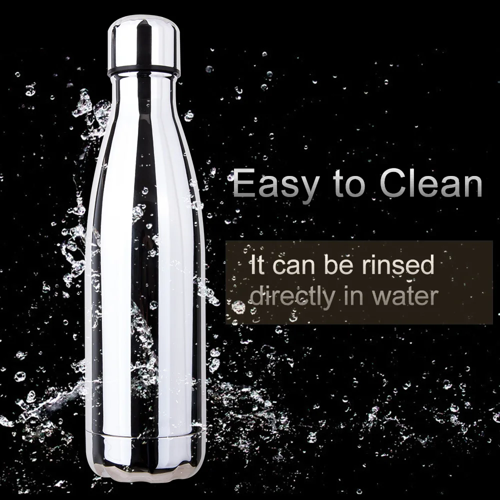 500 мл Термос Нержавеющая сталь Изолированная бутылка для воды с гальваническим