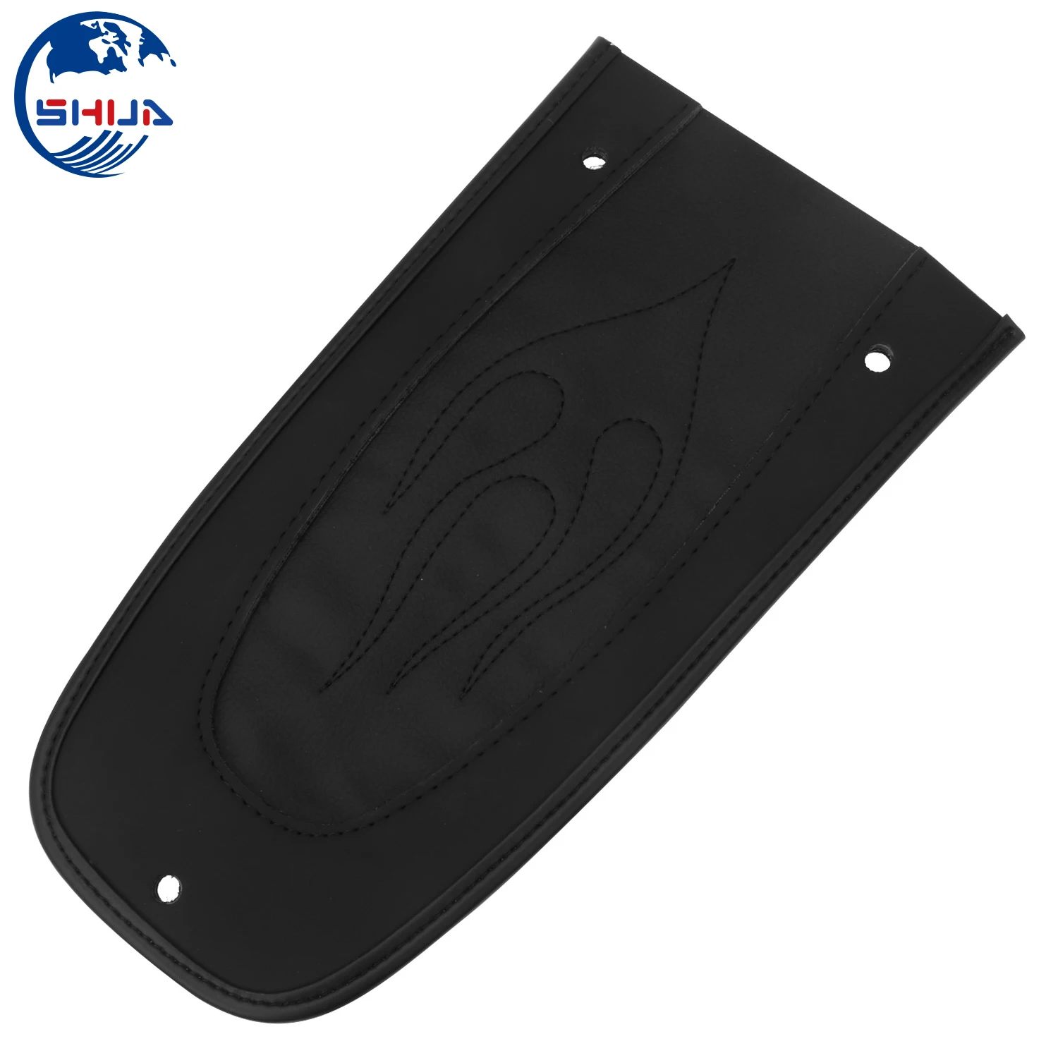 Мотоциклетные детали черный кожаный нагрудник с 3 отверстиями для заднего крыла