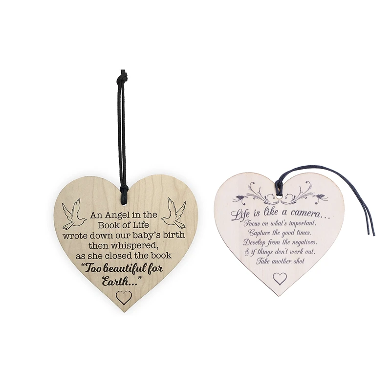 2 шт. деревянный подвешивание: 1 &quotЖизнь как камера&quot знак налета подарок