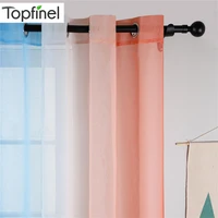 topfinel simplicity gradient color window tulle curtains for living room sheer curtains for bedroom drapes decoration modern