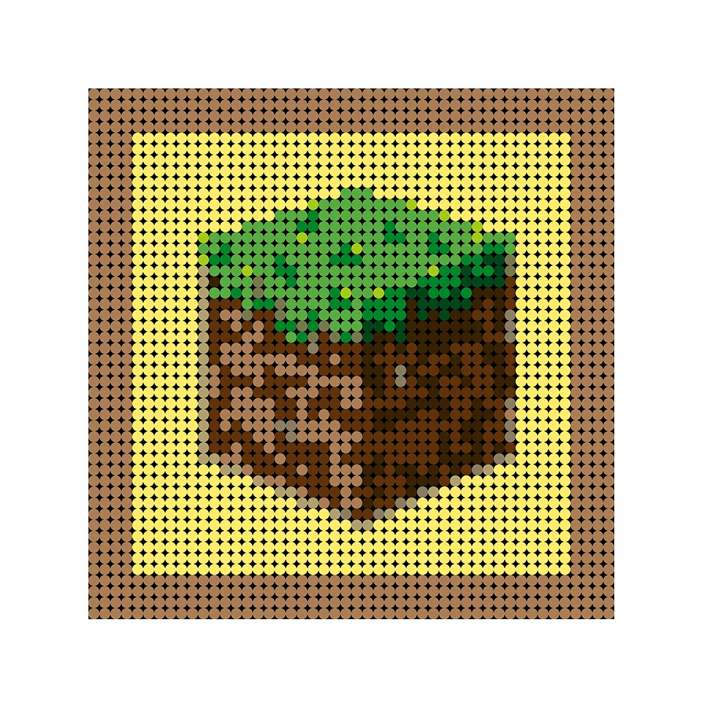 

DIY 2304pcs Game Theme Pixel Mosaic Art Painting Collection MOC Building Blocks Bricks For Children's Toys Gifts