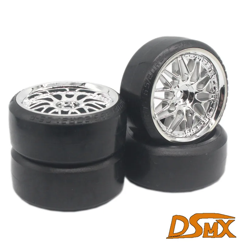 4 шт. RC 1:10 Дрифт Автомобильные пластиковые колесные диски и шины для HSP