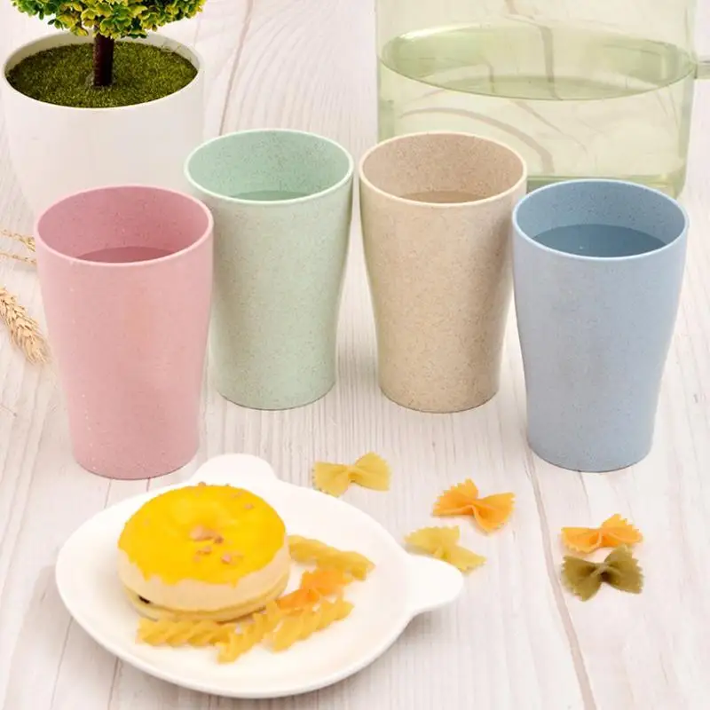 

Bathroom Tumblers Plastic Mouthwash Cup Coffee Tea Water Mug Home Travel Solid Color Toothbrush Holder Cup Drinkware Tools