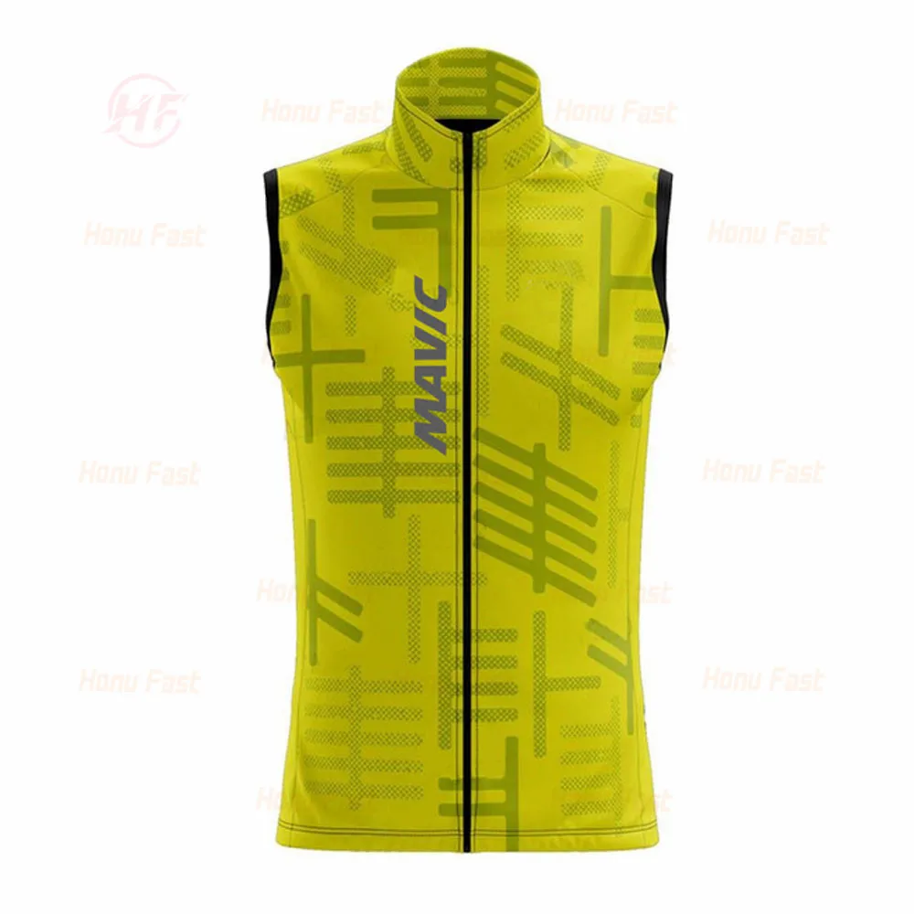 2021 Mavic команда Для мужчин Летние Велоспорт Джерси жилет ветрозащитный