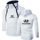 Мужская весенне-осенняя Повседневная Толстовка с принтом логотипа Hyundai Motor, модный кардиган, куртка на молнии с длинными рукавами