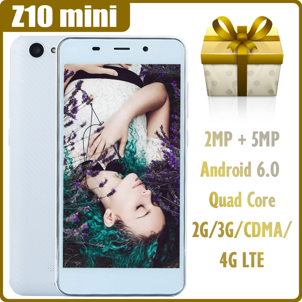 4G LTE/3G WCDMA/CDMA Оригинал Z10 мини телефон 5 0 дюймовый экран Android четырехъядерный