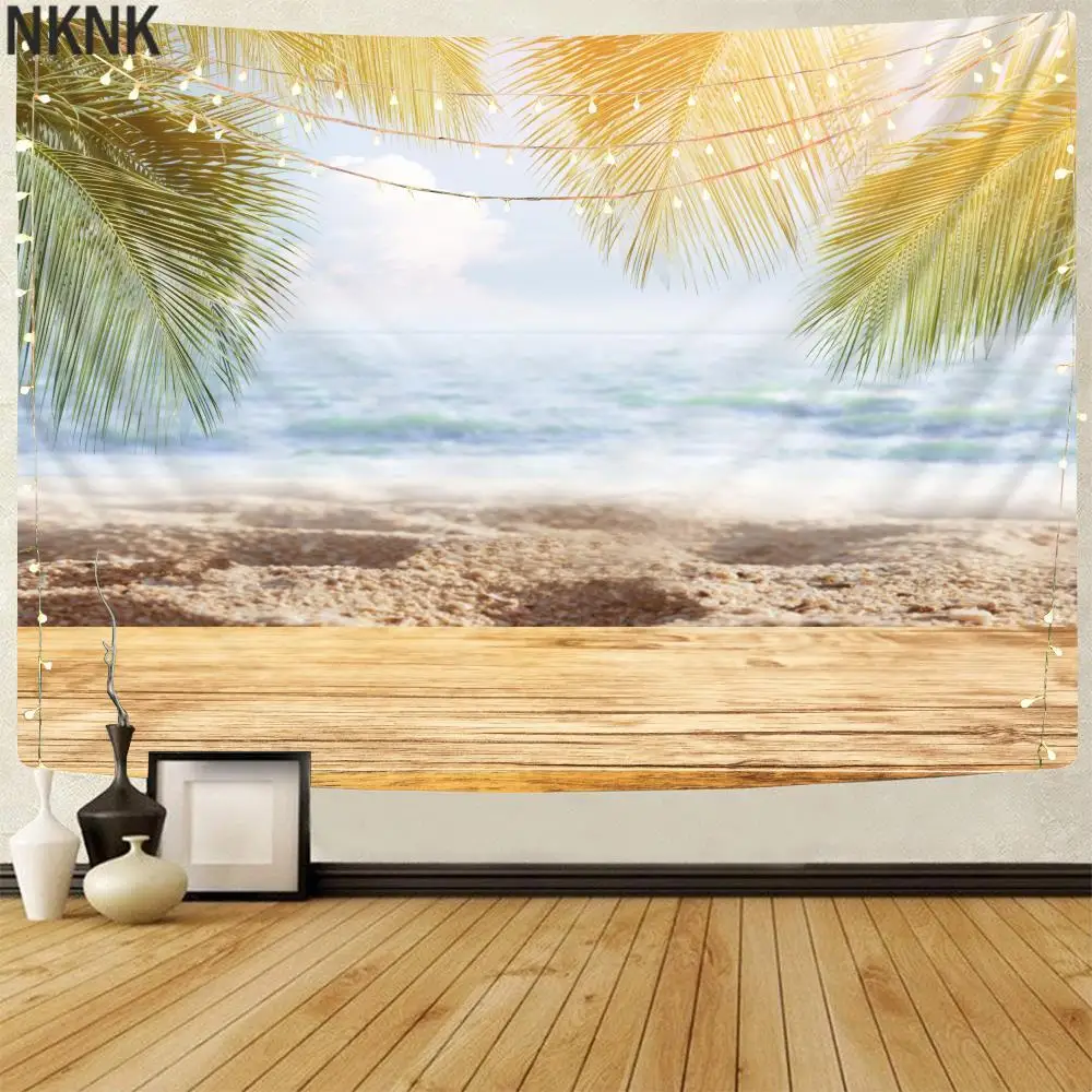 

NKNK Brand Beach Tapiz Psychedelic Home Tapestrys Landscape Wall Tapestry Wall Hanging Boho decor Witchcraft Printed