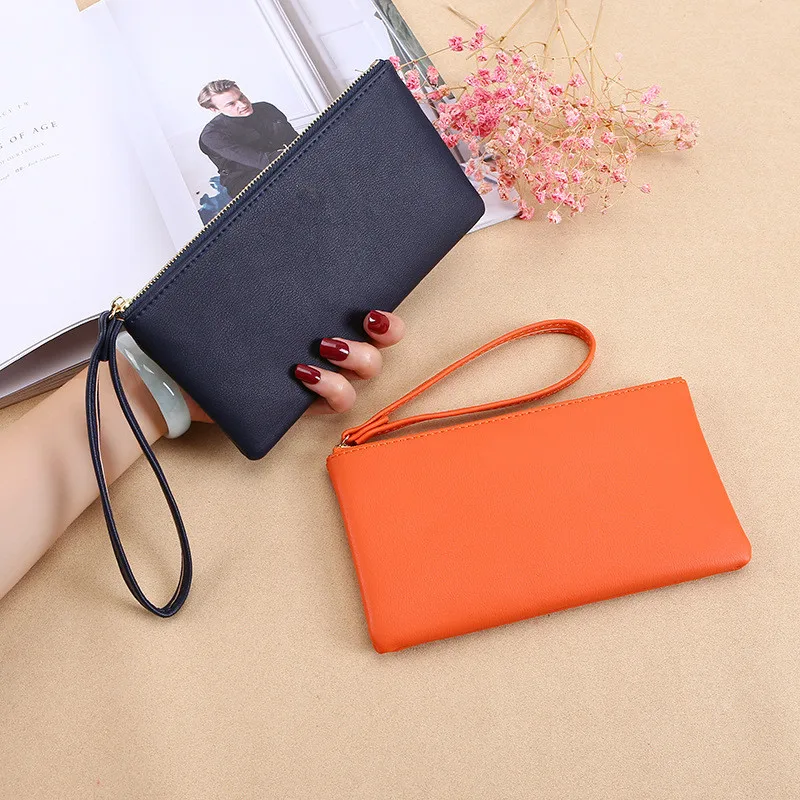 

2021 New Zipper Ladies Long Wallet Coin Purse Wallet PU Fashion Clutch Bag Large Capacity Ladies Wallet