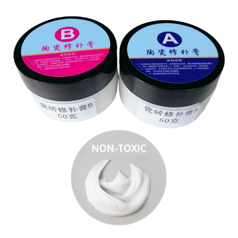 

2 Pcs Tile Fixing Amazing Repair Glue Agent Ceramic Repair Paste Household Items Professional AB Glue Seamless