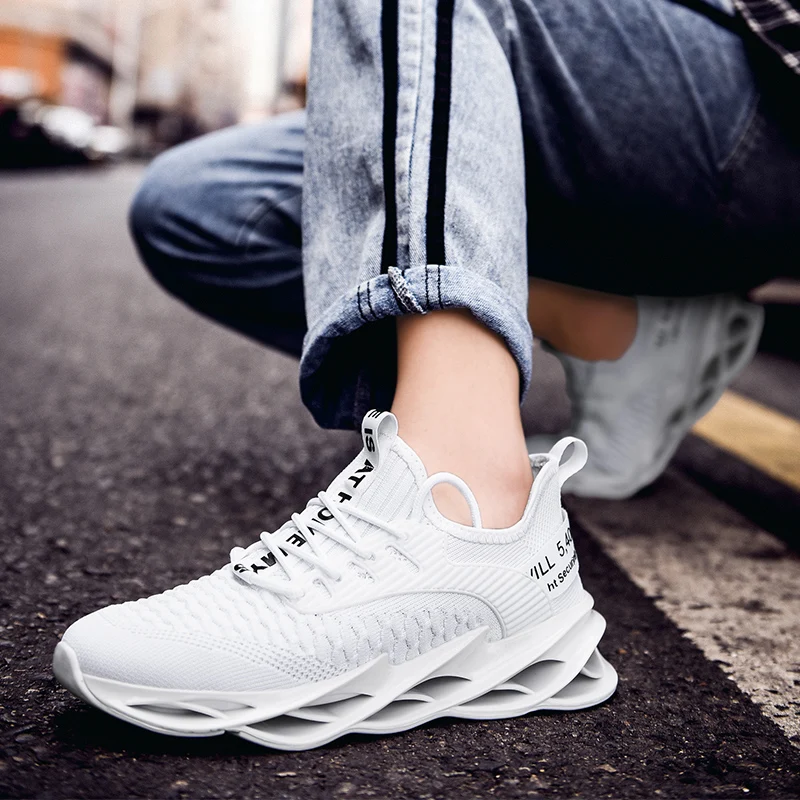 PULOMIES Summer Shoes Men Running Sports Lace-up Scale Sneakers Chunky Platform Casual 39 | Обувь