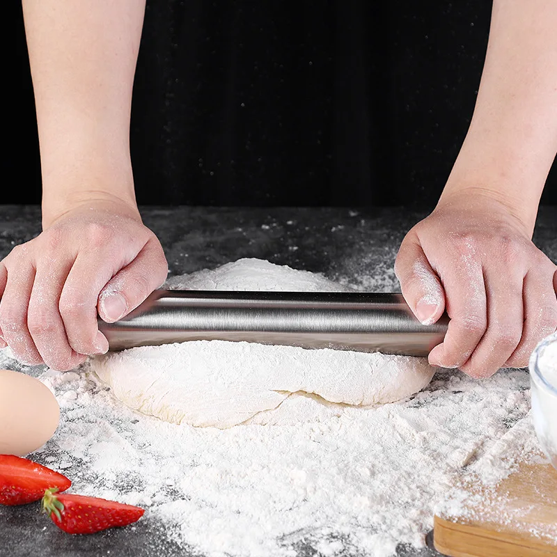 Stainless Steel Rolling Pin Non-stick Dough Machine Pasta Biscuit Roller Tools Pastry and Bakery Kitchen Accessories | Дом и сад