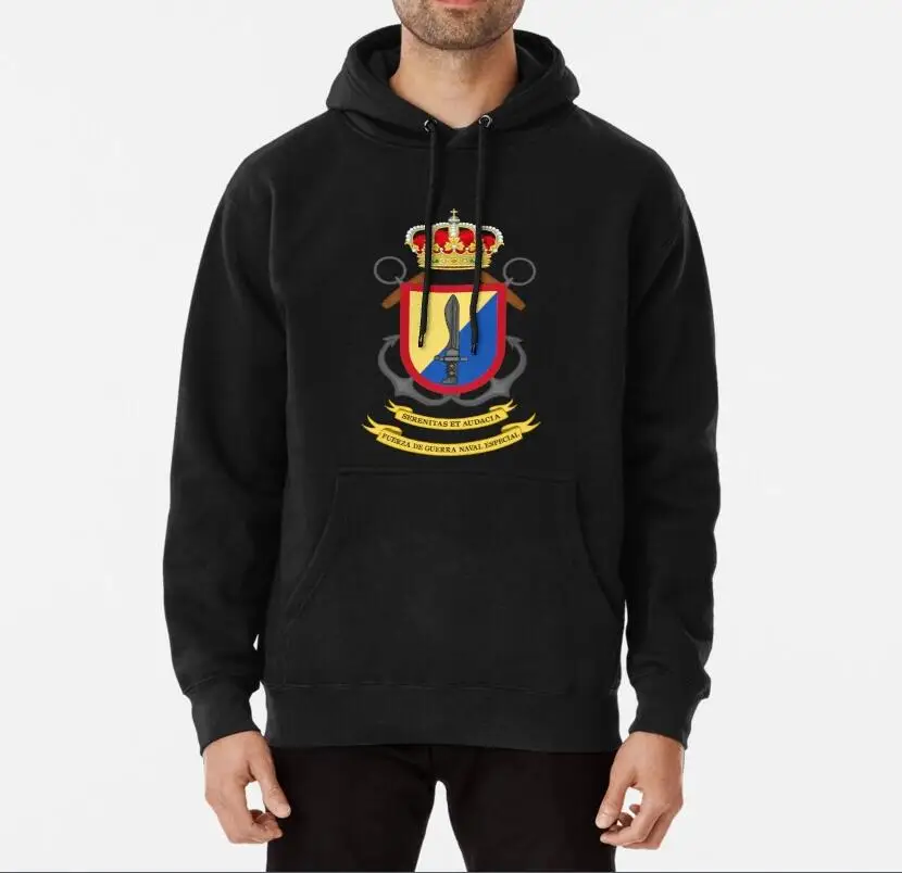 

Fuerza De Guerra Naval Especial Special Naval Warfare Force (Spanish Navy) Men Pullover Sweatshirt Autumn and Winter Hoodies