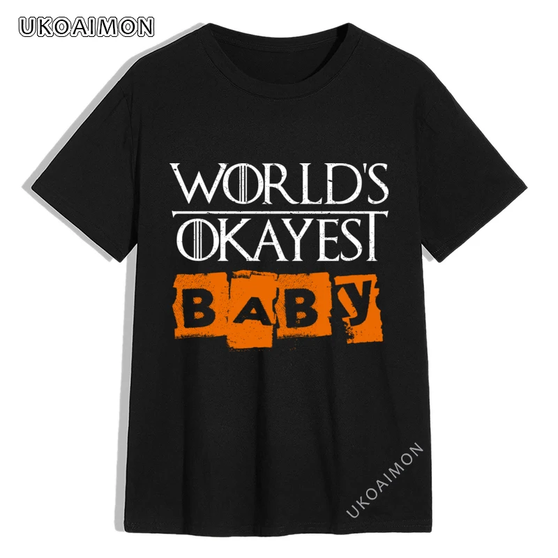 

Hot Sale World Okayest Baby Youth Crew Neck T-Shirts Summer Loose 3D Printed T Shirts Adult Street T Shirt Slim Fit Graphic
