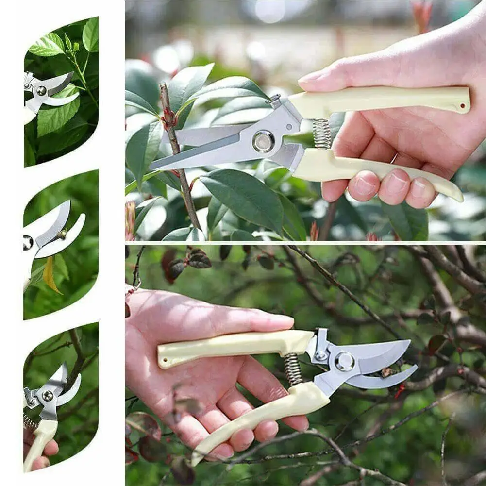 

1Pcs Pruner Tree Cutter Gardening Pruning Shear Scissor Stainless Steel Cutting Tools Set Home Tools Anti-slip Drop Shipping