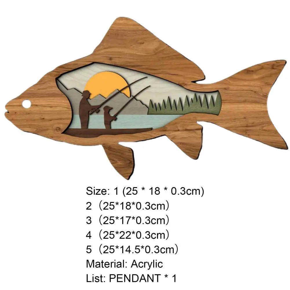 

50%HOTHanging Pendant Vivid Eye-catching Acrylic Wear-resistant Animal Series Wall Ornament Decoration for Home