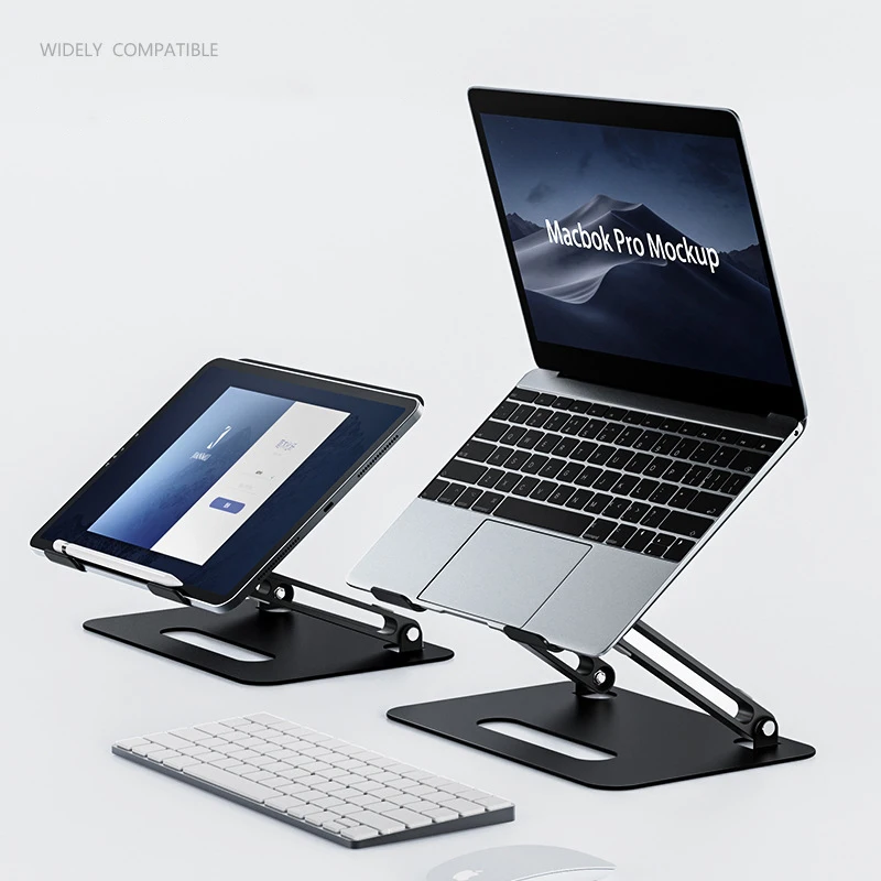 Подставка для ноутбука Алюминиевая MacBook Портативная Складная Настольная