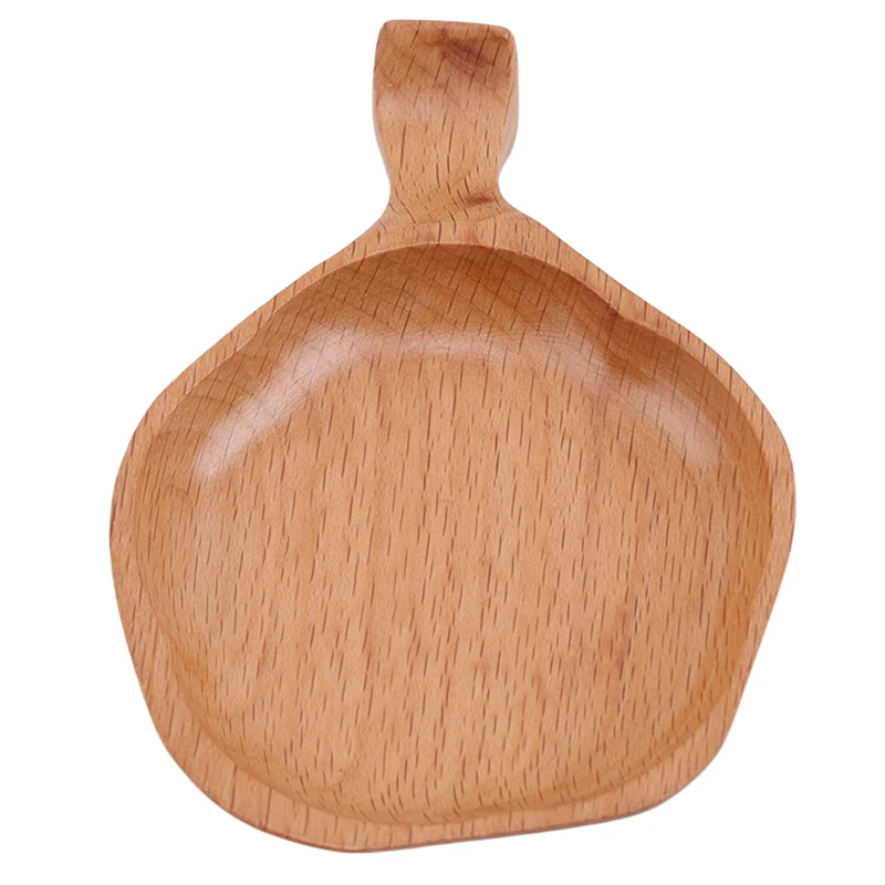 Натуральная деревянная тарелка для соевого соуса многофункциональная Цветочная