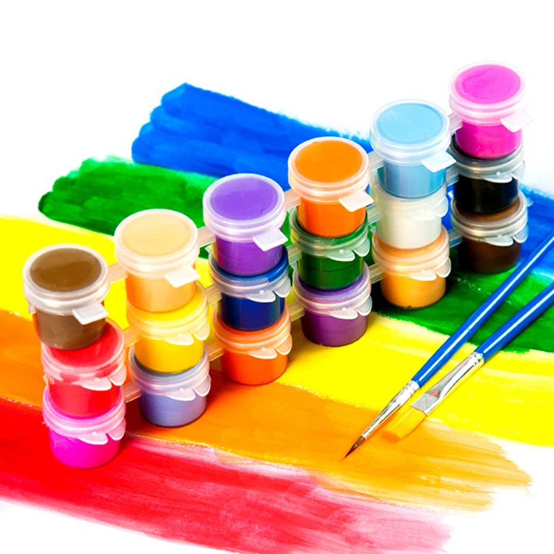 

6-color Environmentally Friendly Acrylic DIY Children's Painting Paint Manual Painting Art Graffiti Material Painting Tools
