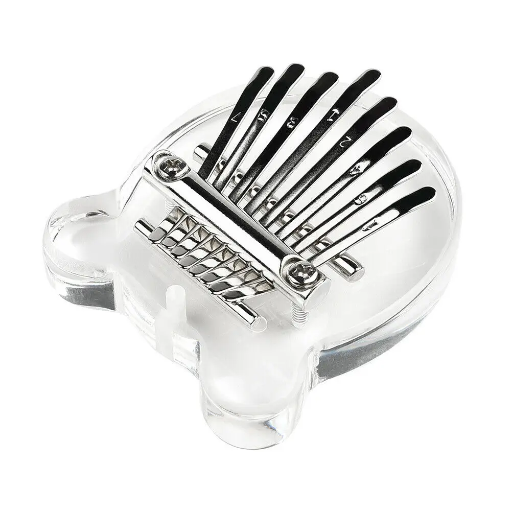 Kalimba Initer 8 клавиш портативное пианино Детские Kalimbas акриловое для большого пальца